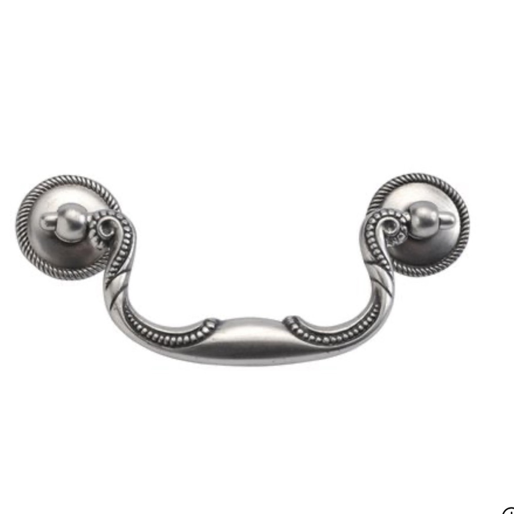 Hickory Hardware Manor House Collection 3-1/2 Inch Silver Stone Cabinet Pull